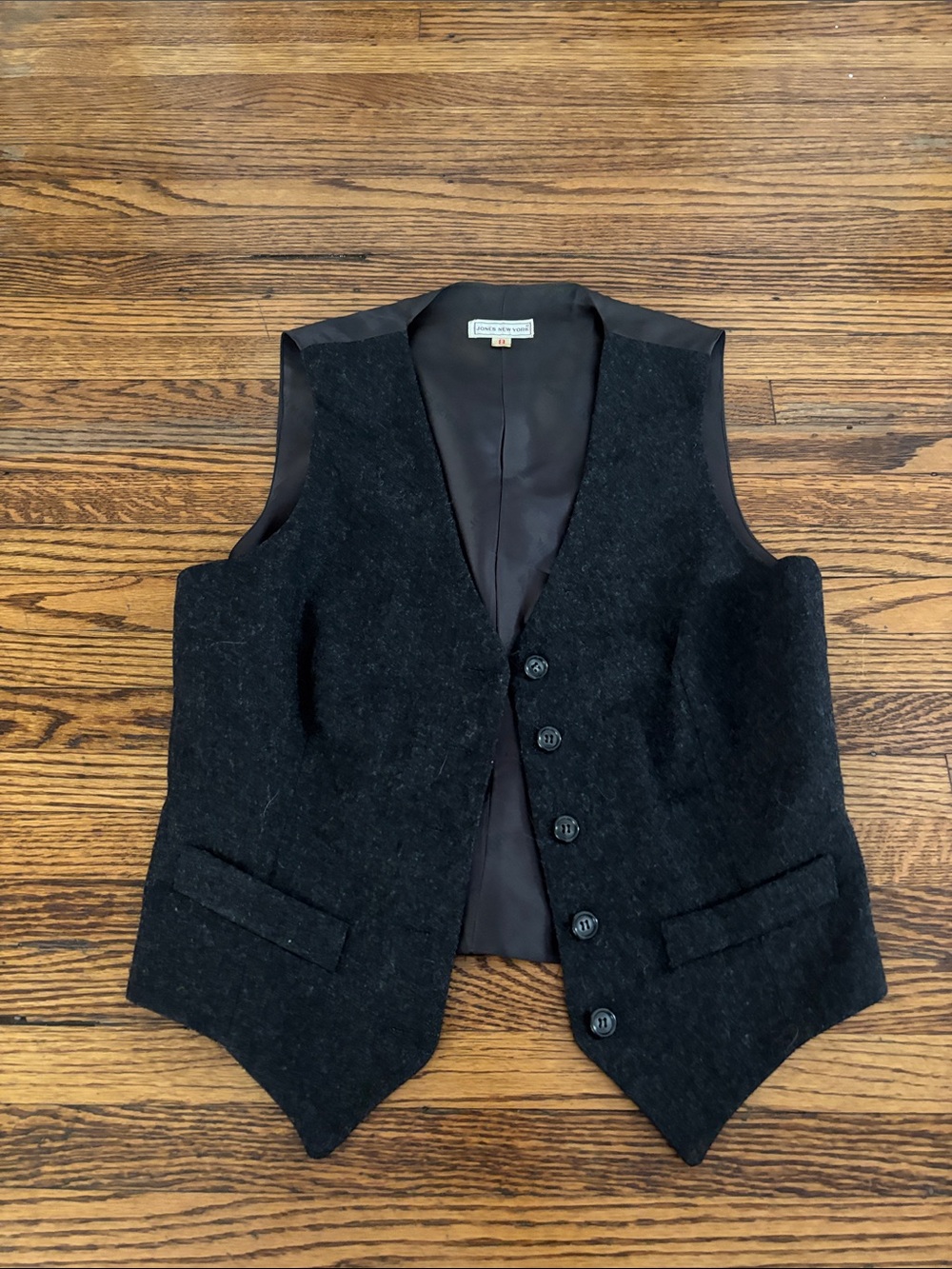 Jones New York Black Wool Blend Women's Vest